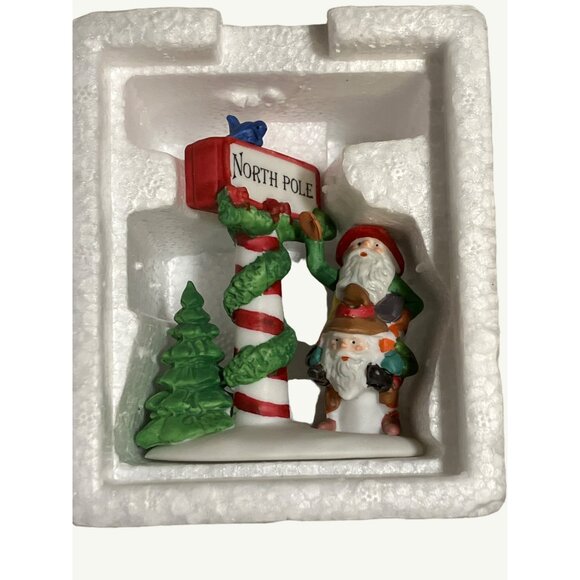 Heritage Village Collection Trimming The North Pole Porcelain Accessory - Picture 4 of 12